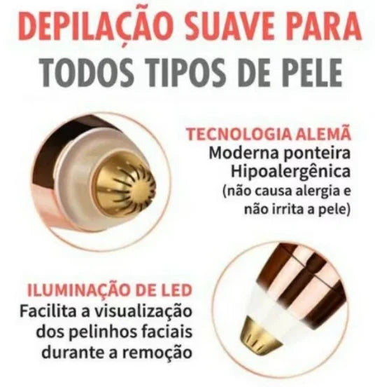 Caneta Depiladora Elétrica Brow Perfect – Sobrancelhas Definidas com Precisão!