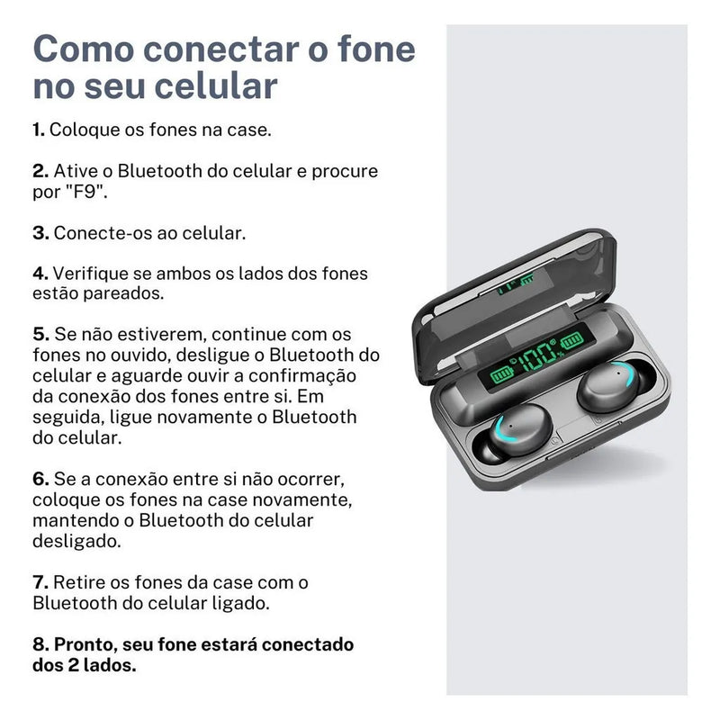 Fone Bluetooth PowerSound – Conectividade e Poder em Suas Mãos!