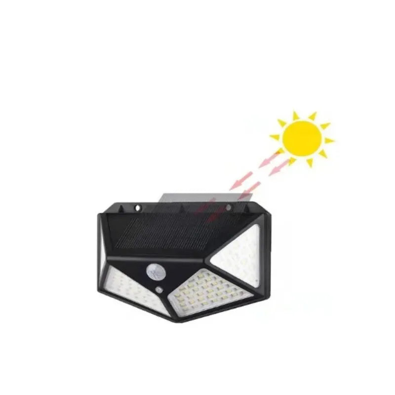 SolarGuard 100 – Luminária Solar com Sensor de Presença