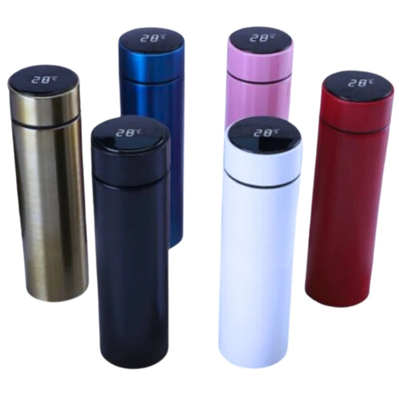 SmartBottle Pro – Garrafa Térmica Inox com Sensor de Temperatura Digital LED