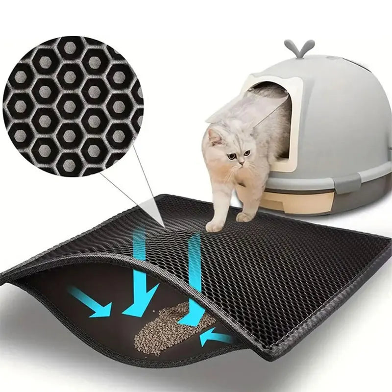 CatTrap Clean – Tapete de Areia Dupla Camada para Gatos