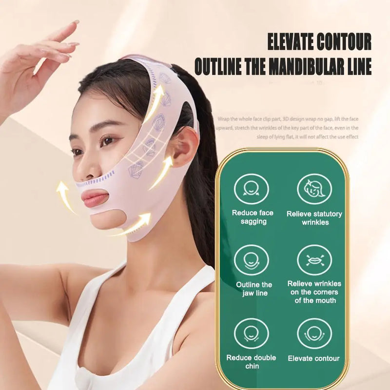 Máscara de Sono Beauty Face Sculpting – Transforme Seu Contorno Facial Enquanto Dorme!