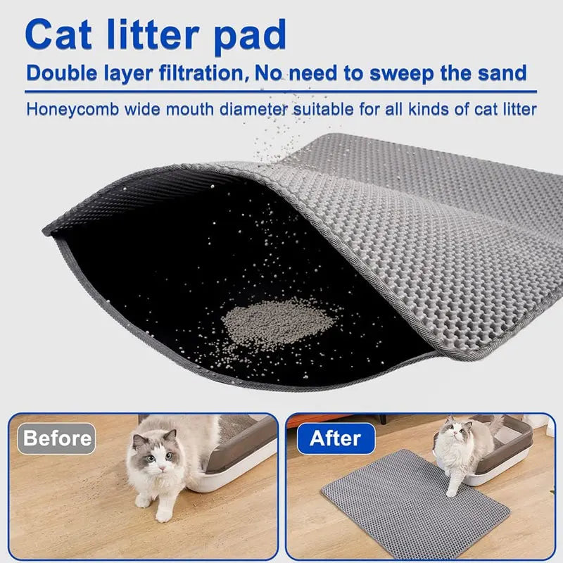 CatTrap Clean – Tapete de Areia Dupla Camada para Gatos