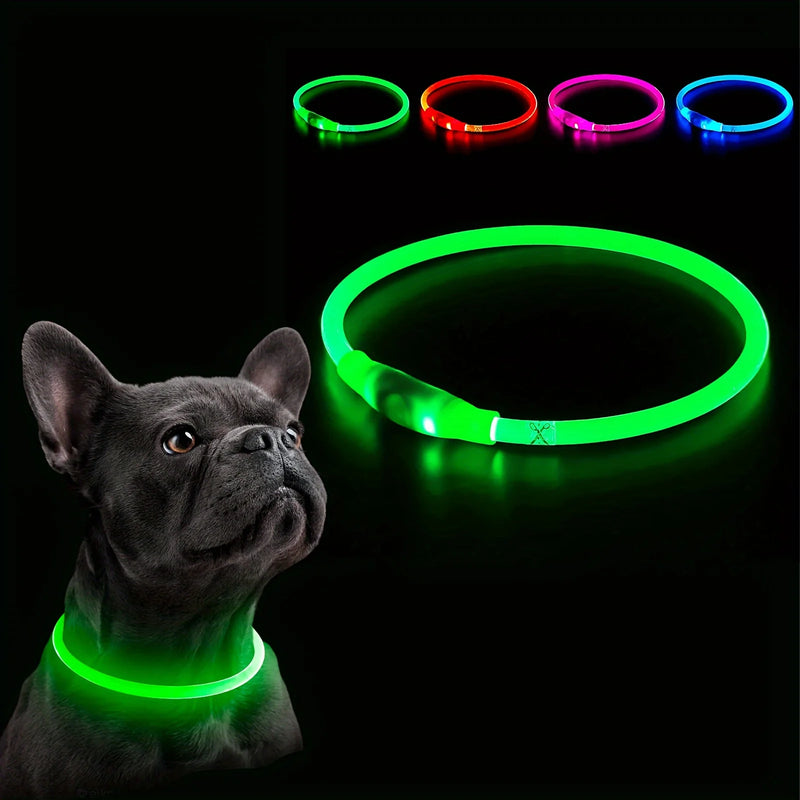 SafeGlow - Colar LED Recarregável para Pets