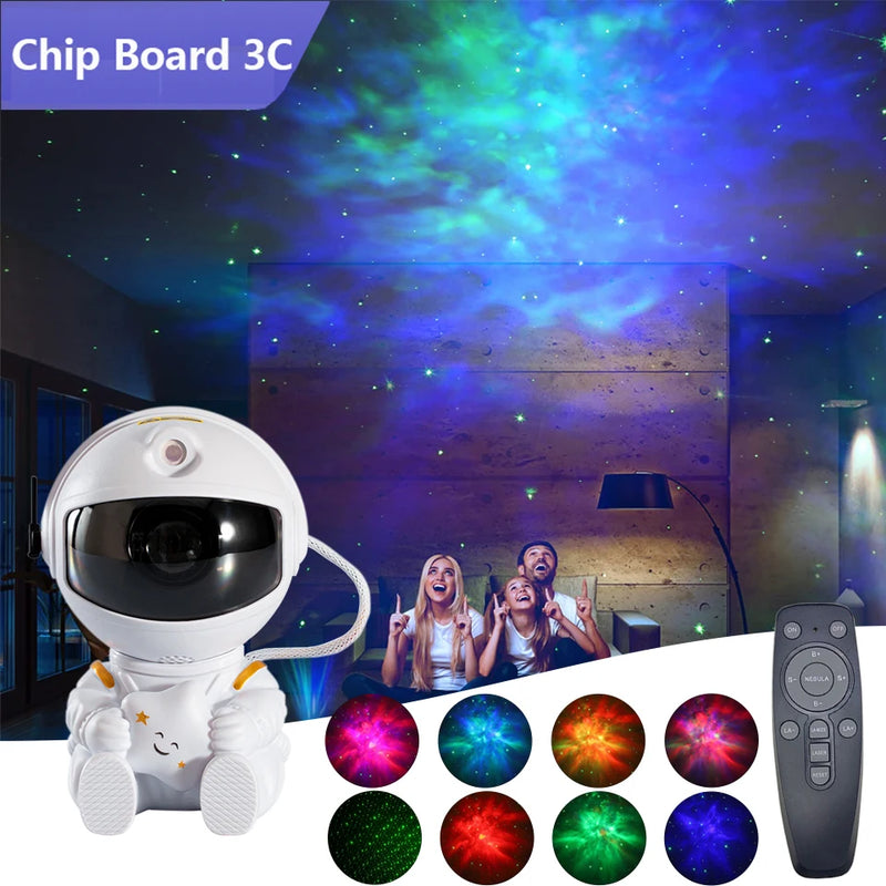 Projetor Galáctico Astronauta – A Magia das Estrelas na Quarto do Seu Pequeno!